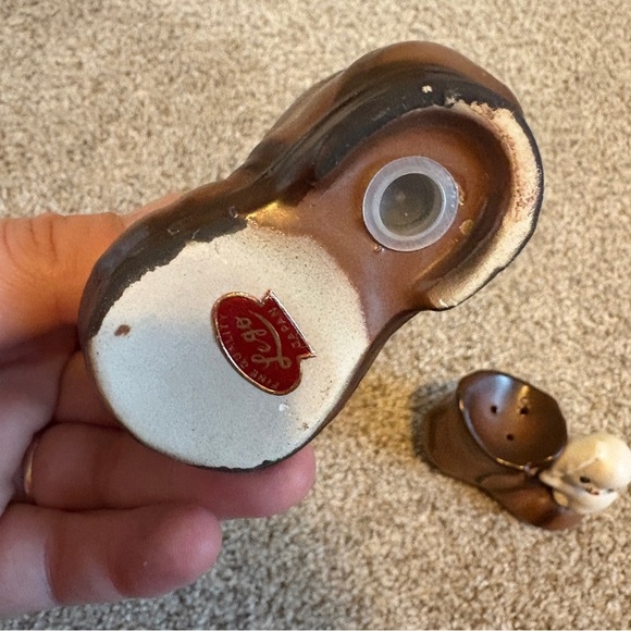 Vintage Salt Pepper Cat & Dog in Boots, made in Japan, bottes avec chat et chien - Picture 7 of 9